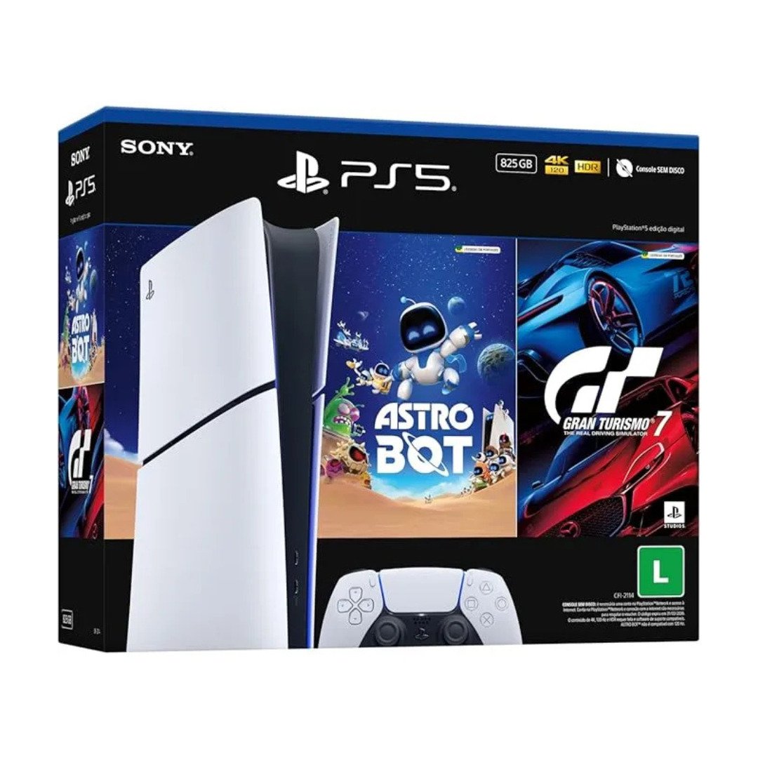 PlayStation 5 Slim Digital Vale a Pena? Review do Console com Astro Bot e Gran Turismo 7